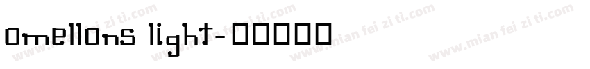 Omellons Light字体转换